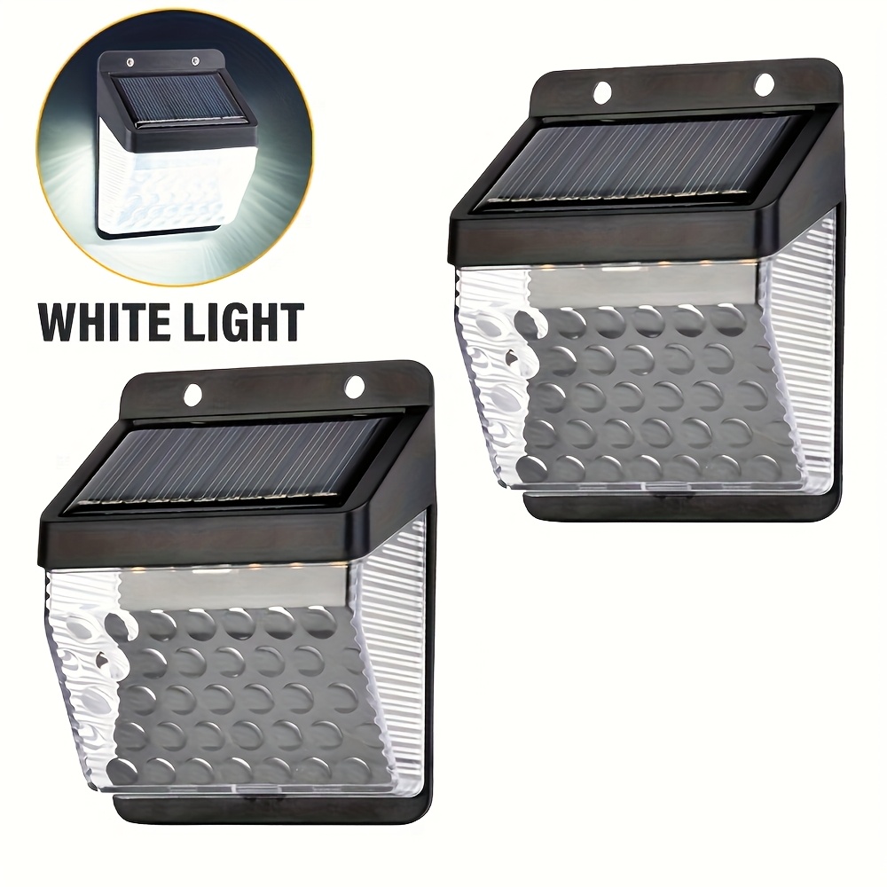 Outdoor Power Outlet Solar - LED Solarleuchte mit PIR-Bewegungssensor, Wasserdichte Solarlampe