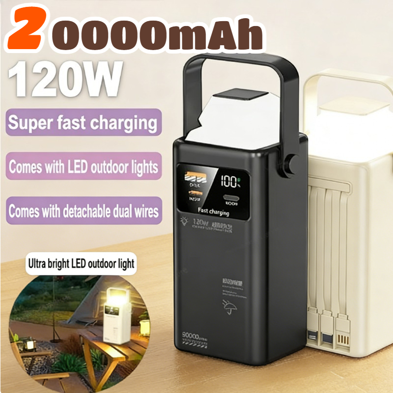 Outdoor Power Adapter Usb C - 120W Power Bank 200000mAh Große Kapazität