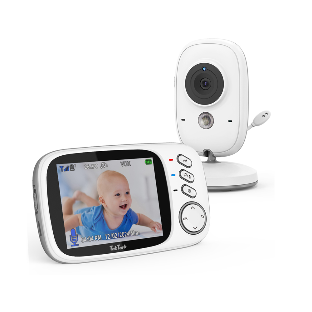 Outdoor Power Plug In - TakTark 3,2 Zoll Wireless Video Babyphone