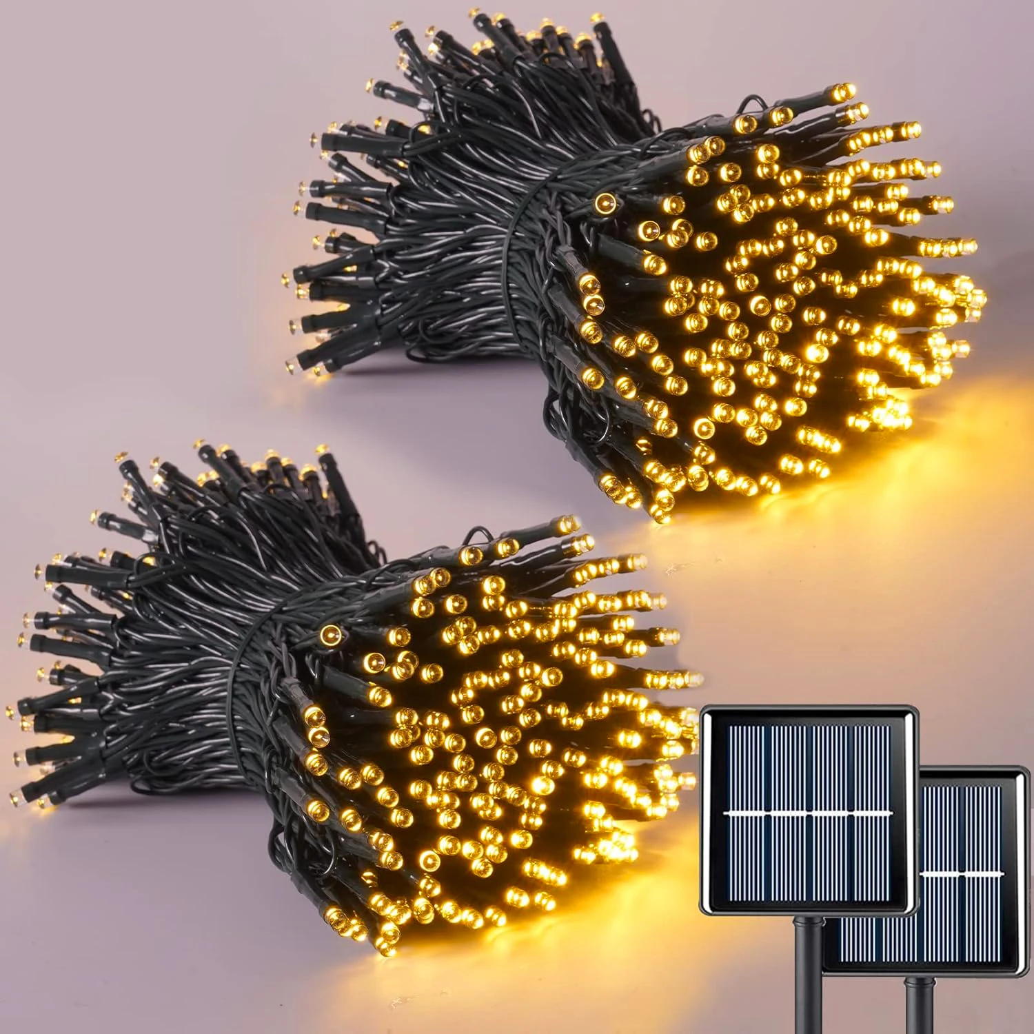 Outdoor Power Outlet Solar - LED-Solar-Lichterkette, 8 Funktionen, für den Außenbereich,
