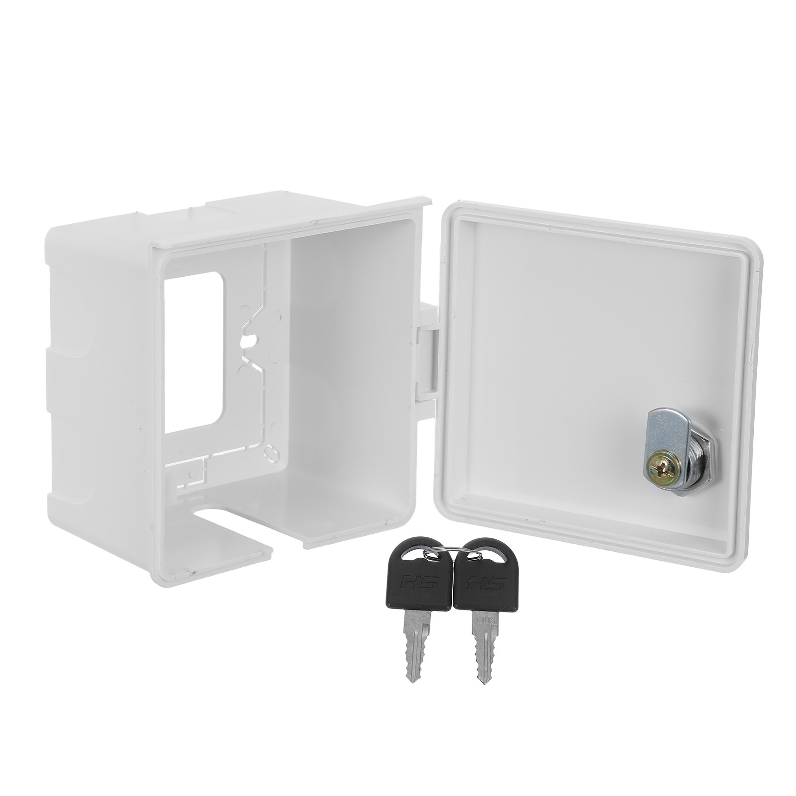 Outdoor Power Outlet Box - Wasserdichte Steckdosenabdeckung mit Schlüssel, Outdoor-Steckdosenschutz, wasserdichte