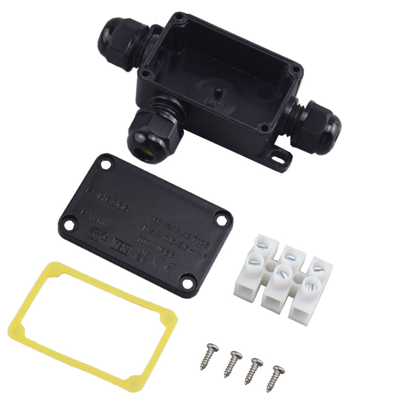 Outdoor Power Outlet Box - 3-Wege-Anschlussdose für den Außenbereich, wasserdicht, IP66,