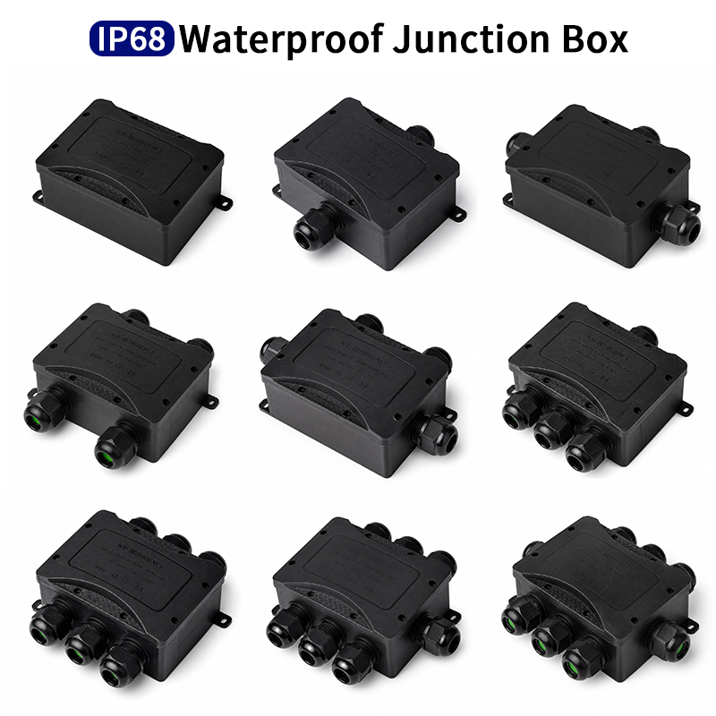 Outdoor Power Outlet Box - IP68 Wasserdichte Anschlussdose 2-8 Wege M25