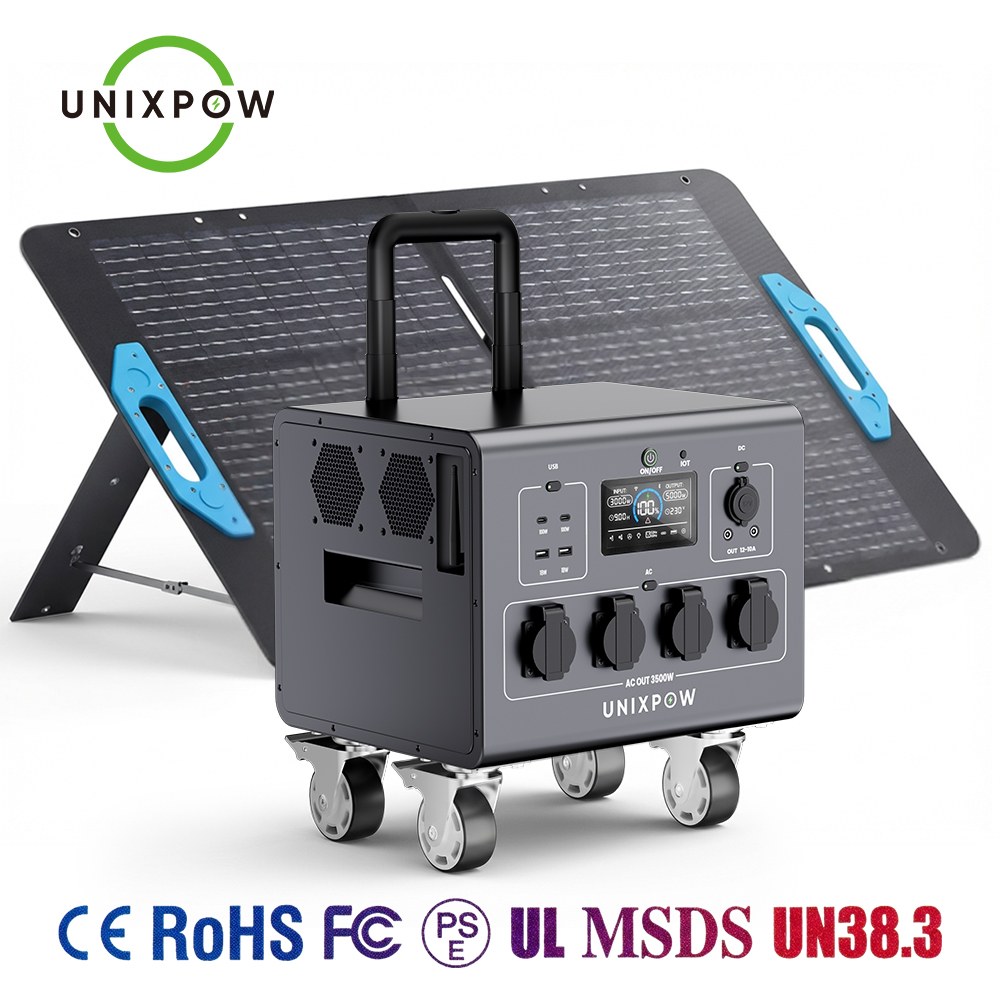 Outdoor Uninterruptible Power Supply - 3000W Generator Tragbare Notstromstation Solar-Generator Energiespeicher