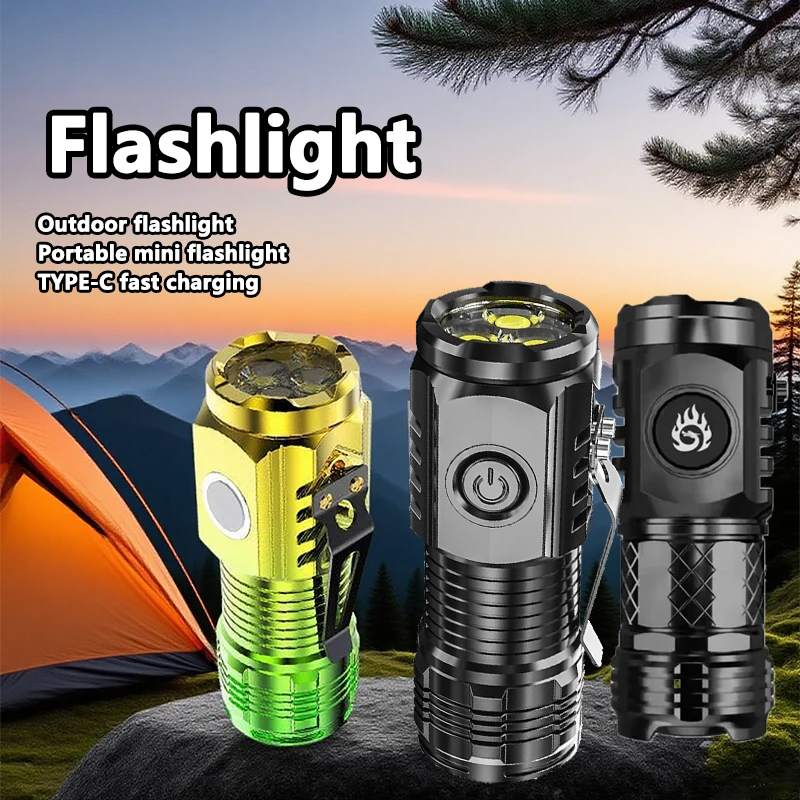 Outdoor Power Supply - Superhelle MINI-LED-Taschenlampe, wiederaufladbar, Angelbeleuchtung, Laterne, leistungsstarke