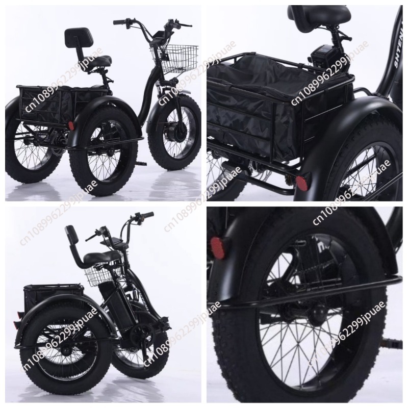 Outdoor Power And Pedal - 20 Zoll Fatbike Elektro-Dreirad mit Lithium-Akku