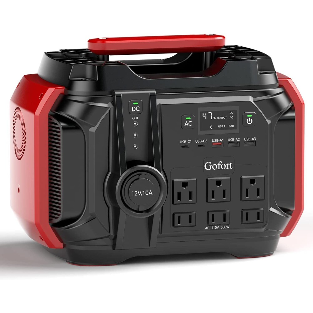 Outdoor Power Outlet Solar - Tragbare Powerstation 540Wh/500W (Spitzenleistung 1000W) 6