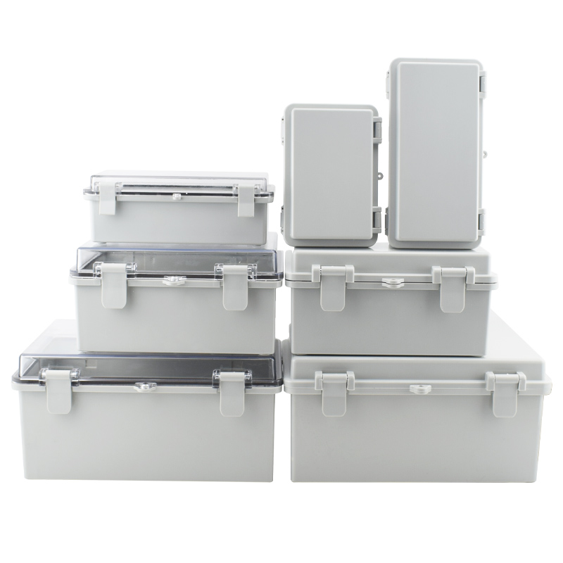 Outdoor Power Outlet Box - IP67 Wasserdichtes Kunststoffgehäuse mit Haspe, elektrischer