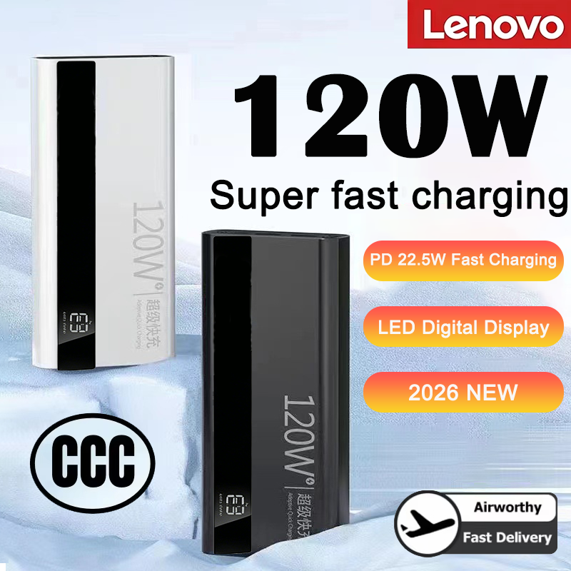 Outdoor Power Adapter Usb C - Lenovo 1000000mAh Hochkapazitäts-Powerbank 120W Schnellladung Digitales