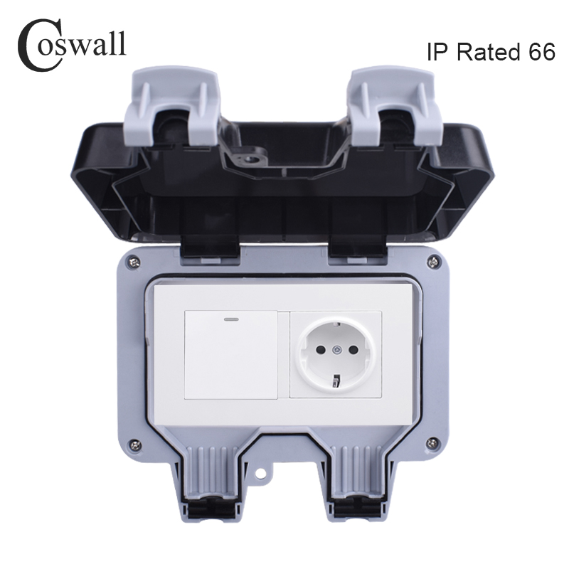 Coswall IP66 Wetterfeste Wasse – Outdoor Power Outlet Waterproof Bewertung und Preis