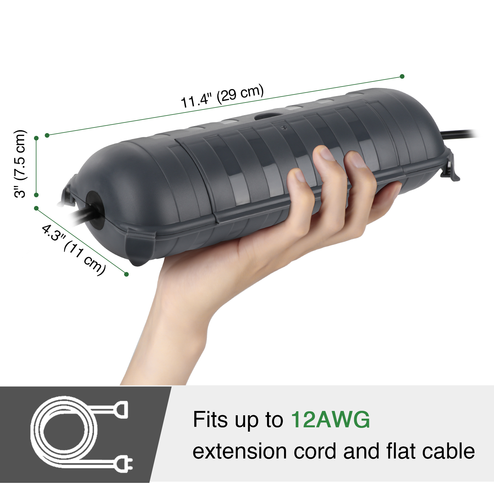 Große Wetterfeste Outdoor-Elek – Outdoor Power Plug In Bewertung und Preis
