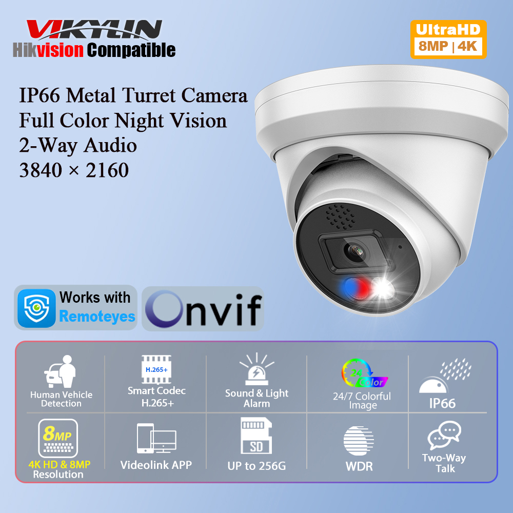 Vikylin 4K 8MP Alarm-Farb-IP-K – Outdoor Power G Motion Bewertung und Preis