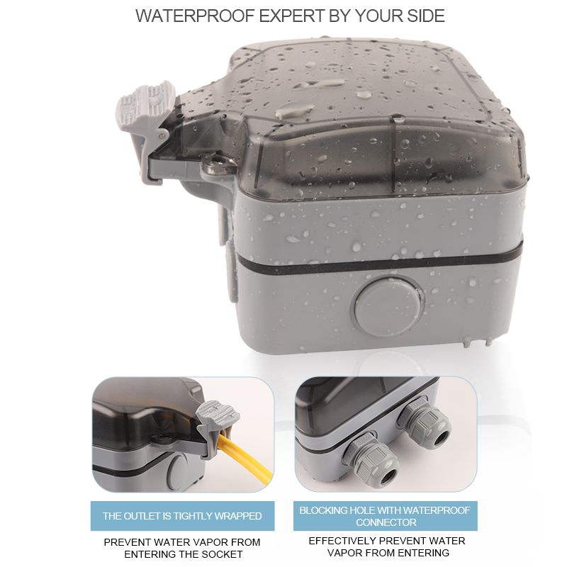 IP66 EU Deutschland Standard W – Outdoor Power Outlet Waterproof Bewertung und Preis