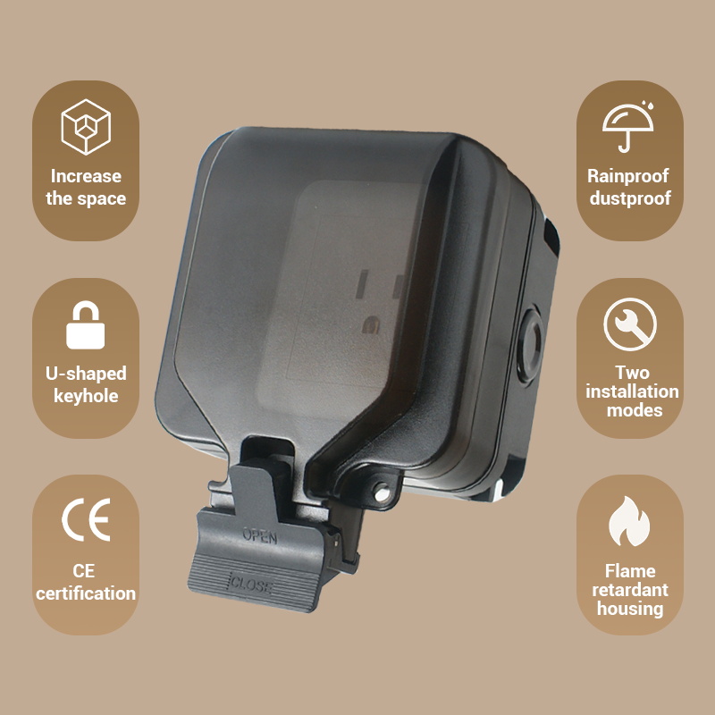 Avoir IP66 Wandsteckdose, wass – Outdoor Power Outlet Waterproof Bewertung und Preis