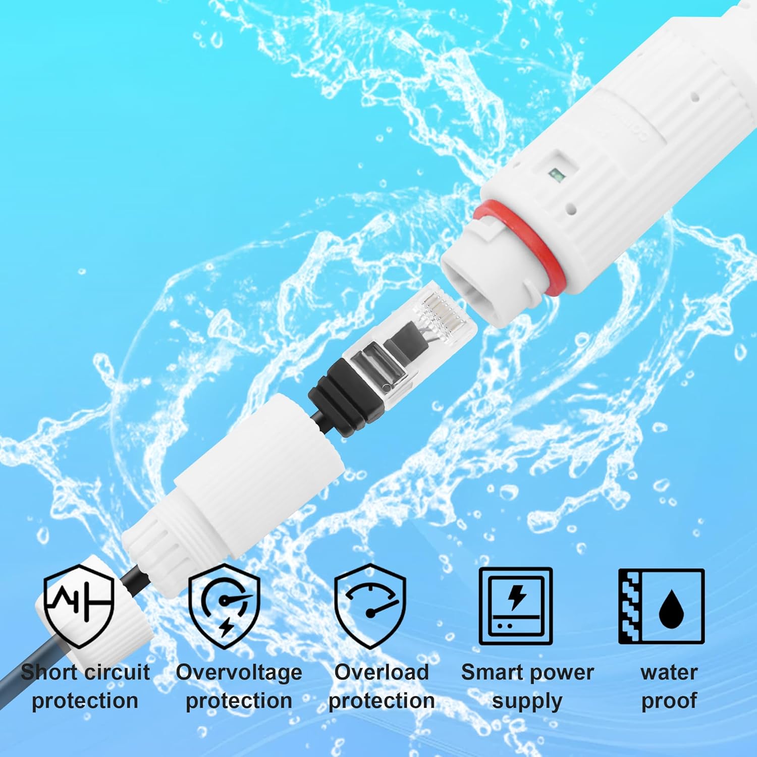 POE zu USB-C Stromwandler RJ45 – Outdoor Power Adapter Usb C Bewertung und Preis