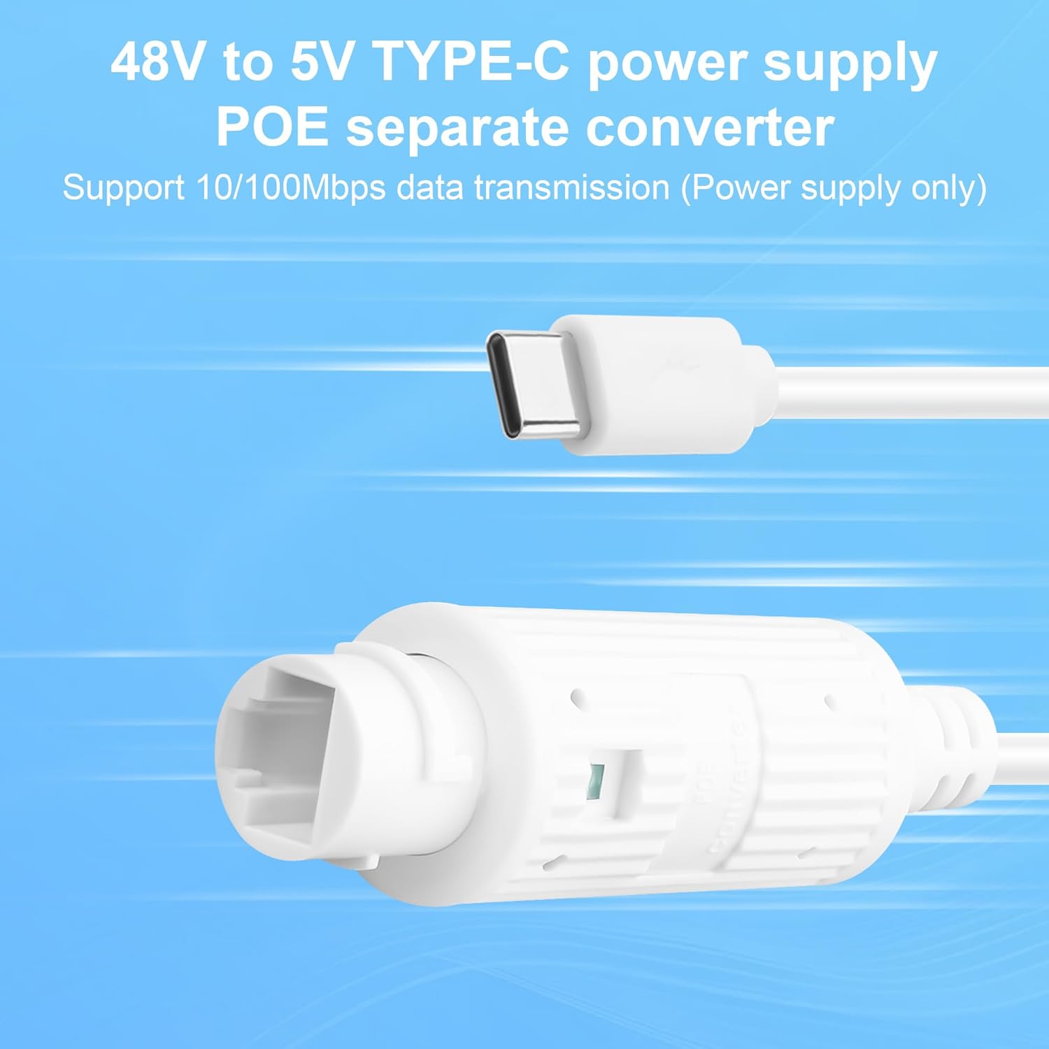 POE zu USB-C Stromwandler RJ45 – Outdoor Power Adapter Usb C Bewertung und Preis