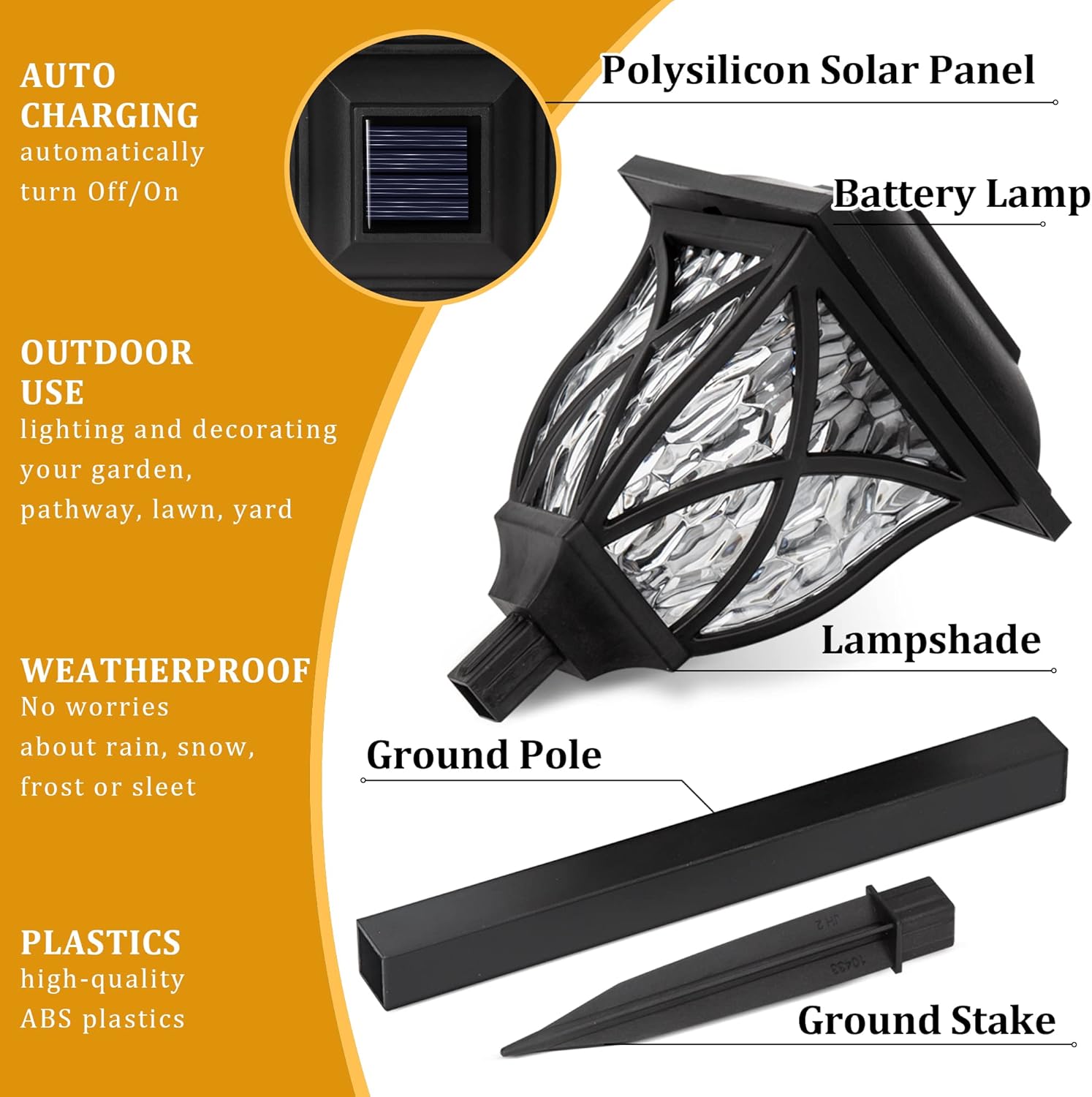 1–8 Stück solarbetriebene Gart – Outdoor Yard Power Stake Bewertung und Preis