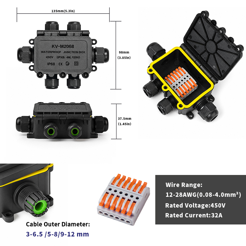 IP68 Wasserdichte Anschlussdos – Outdoor Power Outlet Box Bewertung und Preis