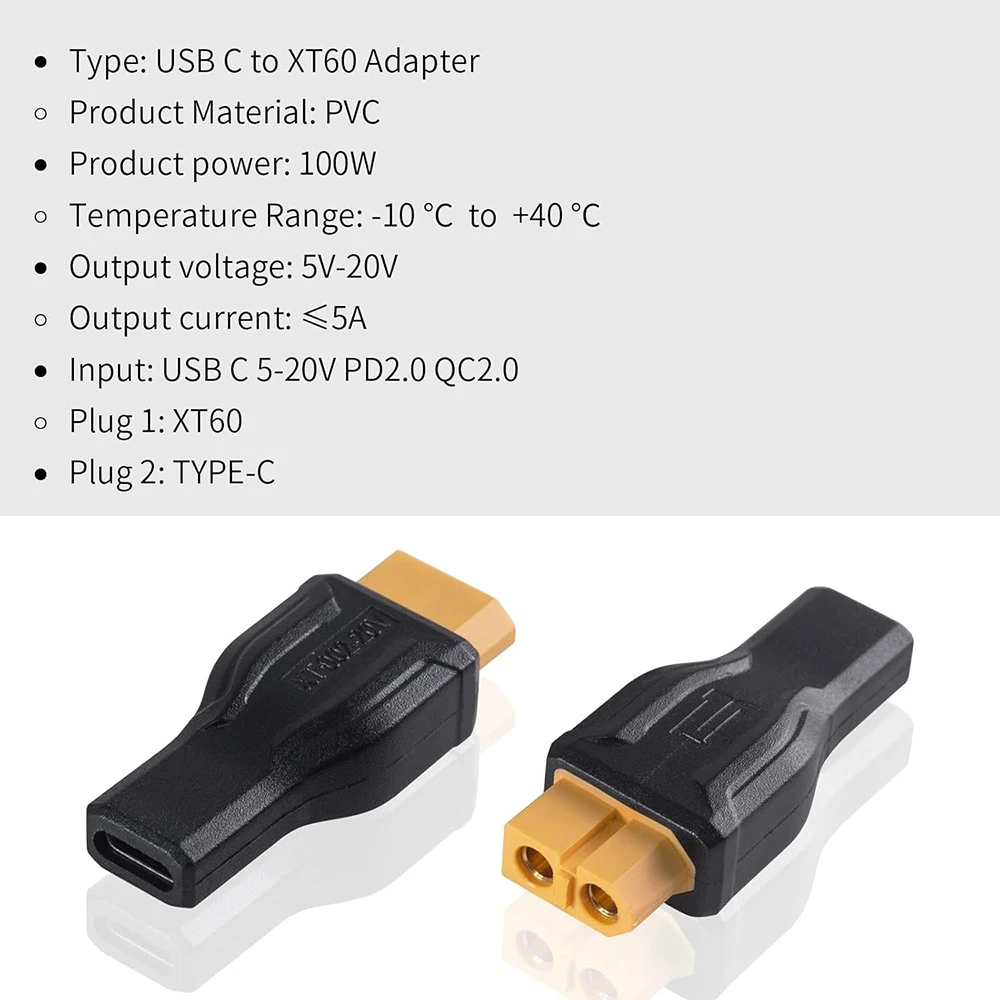 USB C auf XT60 Adapter Konvert – Outdoor Power Adapter Usb C Bewertung und Preis