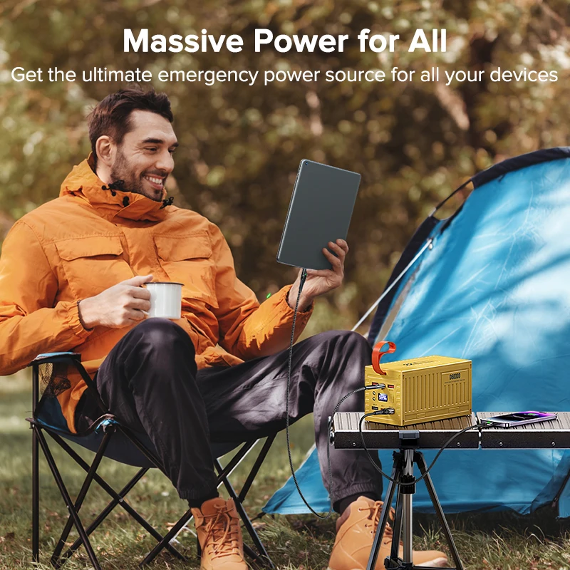 QOOVI 60000 mAh Power Bank 22, – Outdoor Power Adapter Usb C Bewertung und Preis
